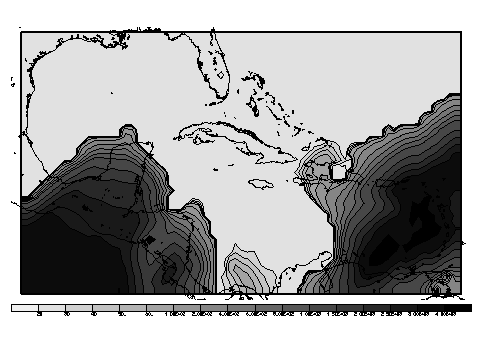 the domain is GOM, however you can see the coastline about east-south Asia.