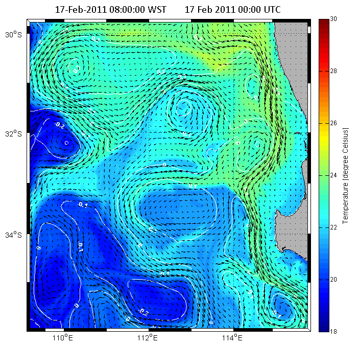 SST after 48 days - temperature seems to be trapped