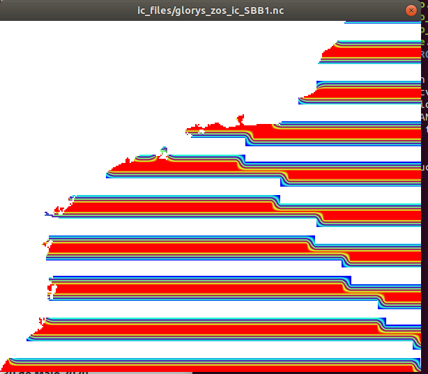 zeta fields after interpolation