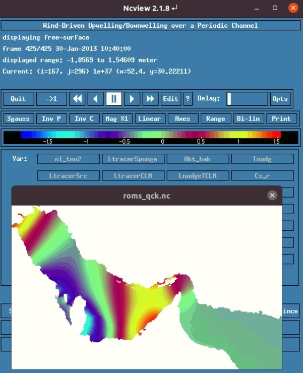 free surface(zeta)